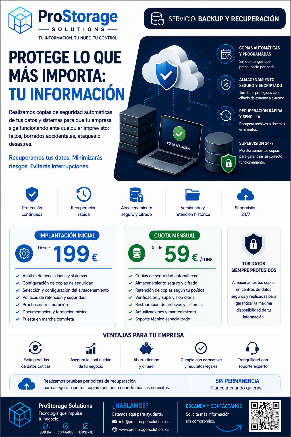 Backup y Recuperación ProStorage Solutions