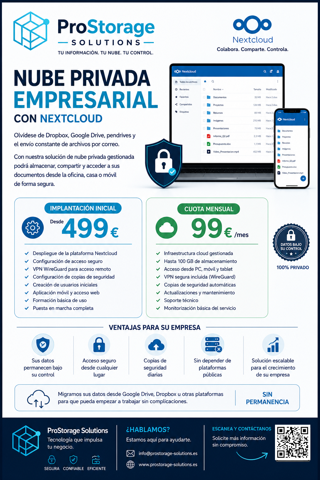Cloud Empresarial ProStorage Solutions